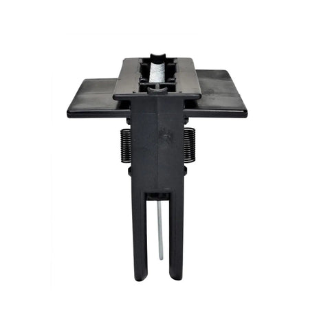 Front view of screw drive carriage in Screw Drive Carriage And Lubricant Kit For Older Screw Drive Garage Door Openers 1993 To 2011 Replacement Parts Easy Install For DIY Home Improvement And Maintenance.