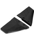 Black Hydrofoil Stabilizer Fin Set for Outboard Boats 4 To 50 HP, ABS Plastic with Stainless Steel Mounting, 2-Piece Design