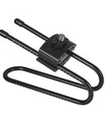 Black bike seat shock absorber and saddle suspension for MTB and road bikes, adjustable with side digital scales and heavy-duty spring