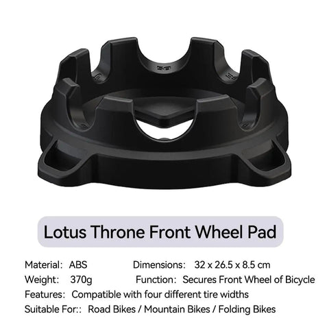 Front Wheel Riser Block For Indoor Bike Trainers Four Widths To Fit 20In 26In 27.5In 29In And 700C Tires Stable Lotus Style Design Fits All Trainers Delivers Solid Stability And Smooth Pedaling For Any Road Mountain Or Hybrid Bike