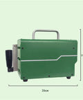 150W Hand Cranked Generator With Dual Direction Crank Portable Dynamo in green showing handle and dimensions, 26cm by 19cm.