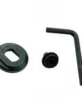 Circular Saw Blade Bolt With Outer Flange Washer And Hex Key Wrench Kit For DCS391 And DCS390 Replacement Parts You Gotta Have Pro Grade All In One Fastener Set For Quick Maintenance showing bolt, flange, and hex key on white background