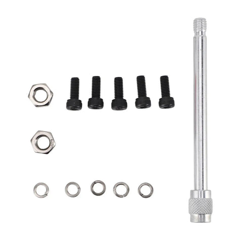 Pocket Size Digital Force Gauge 1N To 10N Push Pull Tester With Aluminum Alloy Build Built In Sensor And Plus Or Minus One Accuracy Handy Tension And Compression Meter For Workshops Labs And DIY Projects, aluminum rod with screws and nuts