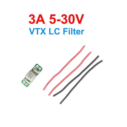 3A 5-30V VTX LC Filter Module For FPV Racing Drone VTX Transmitter, Dual Pack with wires, easy install, keeps video clean