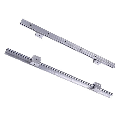 Built Tough Linear Bearing Rail Slide Shaft Kit With SBR12UU Bushings For Cnc And Diy Builds Offers Bulletproof Stability And Zero Wobble Rust Resistant Steel Guides For Quick Setup, featuring precision support rails.