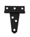 2 Inch Black T Hinges For Doors Gates Cabinets And Sheds Heavy Duty Beefy Metal Hardware 2 Pack Durable Steel Build Easy Install Indoor Outdoor Use Weatherproof