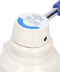 Close-up of Industrial Pneumatic Rotary Lever Air Hand Valve With Compact 3 Position 4 Way Flow Control, Model 4HV310