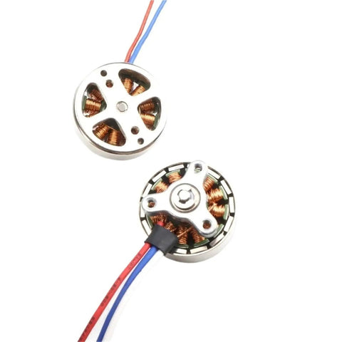 2750KV Mini 18mm Brushless Drone Motor for 2S-3S Batteries, 2mm Shaft, showing copper coils and three-phase wiring.