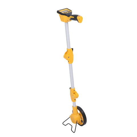 Yechiry Digital Measuring Wheel for Surveying | Backlit Display IP54, yellow measuring wheel with clear display and ergonomic handle