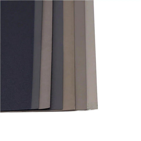 10 Pcs Assorted Wet Dry Sandpaper Sheets 280X230mm showing various colors, ideal for wood, metal, and glass polishing.