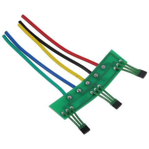 Sick Upgrade E Bike Motor Hall Sensor Replacement Pair circuit board with five color-coded wires for e-bike systems.