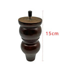 15 cm solid walnut wood furniture leg from 4 Pack 15cm Solid Wood Furniture Legs Replacement Feet For Sofas, Coffee Tables, TV Cabinets.