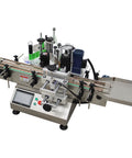 Automatic Round Bottle Labeling Machine With Conveyor Applicator And Receiving Tray 110V features a touchscreen for easy setup.