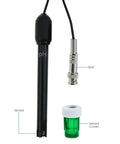 0-14 pH Electrode Probe With 300cm Cable And Replacement BNC Connector All Purpose pH Meter Sensor Kit For Aquarium Hydroponics Pool And Spa