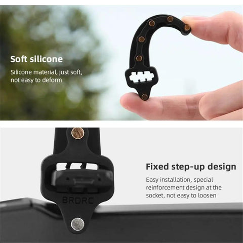 Close-up of soft silicone attachment for 5.8GHz Yagi-Uda Antenna Amplifier For DJI Remote Controllers And Quadcopter Drones