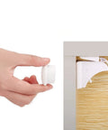 Powerful Magnetic Cabinet Locks For Baby Proofing With No Drill Adhesive Install shown on cabinet edge
