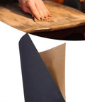 Durable 100 Pc Waterproof Sanding Paper For Woodworking Auto Finishing Aluminum Oxide Sheets in use on wood surface.