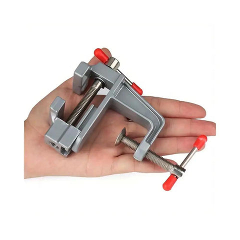 Solid Mini Workbench Vise Rig With A Three Point Five Inch Heavy Aluminum Jaw Precision Clamping Tool For Jewelry Crafts Woodworking Hustle And Snappy Electronic Repair Jobs