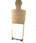 Anatomically Correct Cardboard Targets Pack Of 50 For Range-Ready Defensive Training, silhouette with A B C zones, mounted view