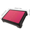 Non Slip Dog Training Platform For Agility And Obedience Practice Portable Indoor Outdoor Stand 17 By 13 Inch, pink with black base