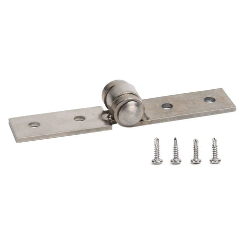 Stainless Steel Frameless Folding Window Hinge Heavy Duty Butt Hinge For Cabinet Doors Electrical Boxes And Furniture Accessories Polished Finish 8.6x2.3cm Easy Install with screws visible