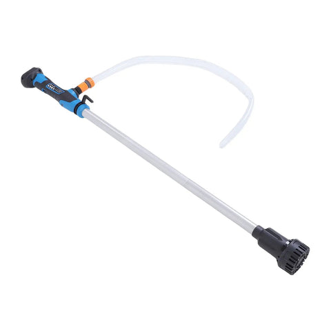 Cordless Stick Water Transfer Pump With Reinforced Aluminum Abs Body For Portable Sump Draining 36 Liters Per Minute Speed 13000 Rpm Motor with nozzle and tube.