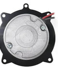 Back view of AC Blower Motor For Excavators Direct Fit Replacement AH235219 with heavy-duty metal casing and wiring connections.