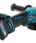 Cordless 40V Max Angle Grinder Powerhouse with dual batteries, fitted for precise metal and wood cutting tasks.