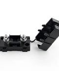 Rugged 40 Amp Ami Or Midi Fuse Holder Kit With Cover Two Pack Bolt On Car Fuse Block, black nylon, 2 inches size.