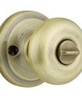 Juno Entry Door Knob With Lock And Key Secure Keyed Handle For Exterior Doors Front Entrance Or Bedroom Antique Brass Finish