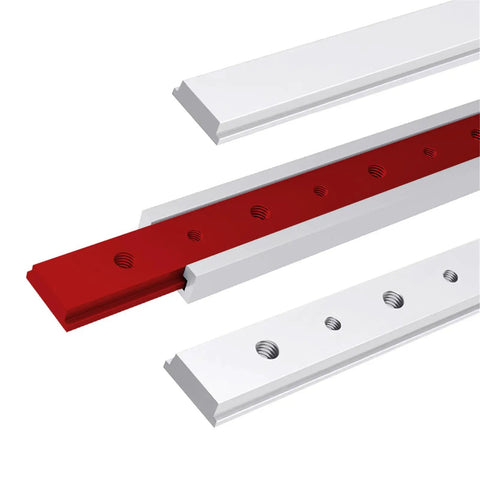 Aluminum T Slot Track Sliding Nut For Jigs And Fasteners Easy Install Anti Rust Nut For Woodworking Projects shown in red and white