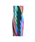 Tough As Nails Two Flute Compression Spiral Router Bit combining up down cutting design, showing rainbow finish and carbide edges.