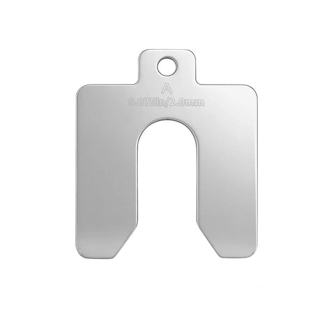 80 Piece Slotted Shim Set 2x2 Inch Stainless Steel With Eight Thicknesses For Precise Leveling And Alignment In Machinist Shops