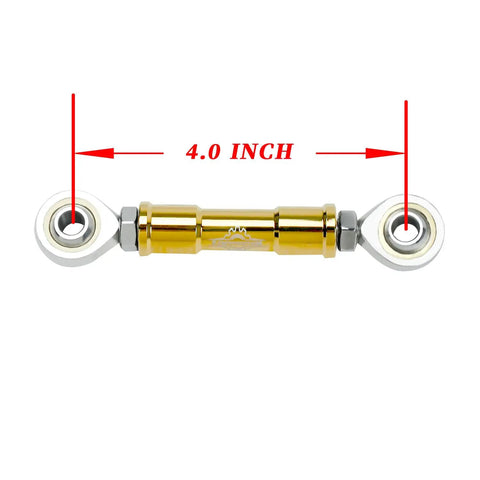 Gold Mid Control Shift Linkage Rod For Harley Davidson Dyna And Softail Models 2006 Through 2026 Ride Ready Easy Install Built To Last FXLRST Street Bob Fat Bob Low Rider S Softail Standard, 4.0 inch gold metal shift rod