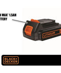 20V Max 15 Ah Lithium Ion Rechargeable Power Tool Battery Built Like A Brick For No Sweat DIY Fixes and Backyard Chore Runs with Reliable Extended Runtime Compatible with Favorite Cordless Tools Model Lbxr20, side view.