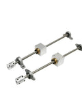 Top Notch T8 Lead Screw Rod Kit For 3D Printers And CNC Gear, 2mm Pitch With 8mm Diameter Available In Sizes Ranging From 4 Inches To 40 Long Inches For Precision Motion Control Setup, T8 lead screw kit with couplers and pillow block bearings