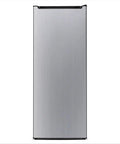 Seven Cubic Foot Convertible Upright Fridge Freezer Real Deal Smooth Operator in stainless steel finish, front view.