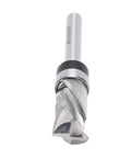 GOTOTOP Spiral Flush Trim Router Bit For Woodworking Pros With 1/2 Inch Shank featuring a tungsten carbide tip and spiral design for smooth edging.
