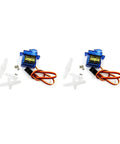 Micro RC Servo Motor Kit For Robots And Drones, 360 Degree Steering Gear with accessories, for RC helicopters, planes, cars, boats, ships
