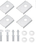 Seventeen Piece Bifold Door Repair Kit with Top Pivot and Guide Wheel Carbon Steel Screws, Easy Install Hardware Set