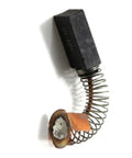 Heavy Duty Carbon Brush Replacement Kit For Porter Cable And Black And Decker Sanders N031635 close-up of carbon brush with spring.