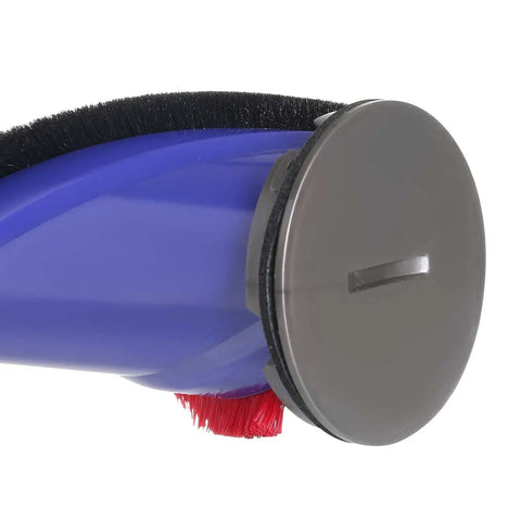 Close-up of Generic Vacuum Cleaner Brush Roll With End Cap For Dyson DC59 Motorhead V6 SV04 DC72 SV05 HH08 SV06 SV09 Absolute SV11 Replacement OEM 96715701 Compatible Durable Purple Accessory For Deep Clean Performance