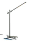 Modern Desk Lamp Metal Aluminum Alloy Dimmable LED Desk Light With USB Charging Port Eye Caring Table Lamp for home office and bedroom.