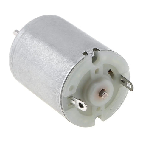R280 DC Motor 6 To 24 Volt 19800 RPM High Speed Micro Motor for DIY toys, mini fans, and water pumps, silver cylinder shape