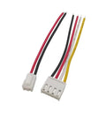 Hella Solid VH 3.96mm Pitch Single Ended Female Plug Wire Cable Connector with 4 colored wires and metal contacts.