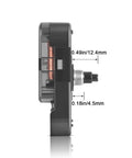 Side view of Quartz Wall Clock Movement Kit For DIY Repair Replacement Clock Mechanism With Precision Step Movement Easy Install Parts Set