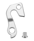 Derailleur Hanger Replacement For Mountain Bikes And Road Bicycles Aluminum Alloy Silver Finish with mounting screw