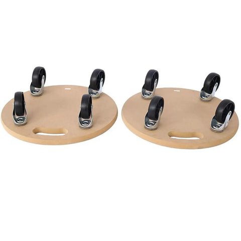 Heavy Duty 15 Inch Wooden Furniture Dolly With Wheels 500 Lb Capacity Rolling Furniture Mover Cart With Non Slip Pads shown in pair