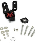 Bombproof Heavy Duty Sector Shaft Brace With Track Bar Reinforcement Bracket For Jeep Wrangler And Gladiator, black metal bracket and hardware.