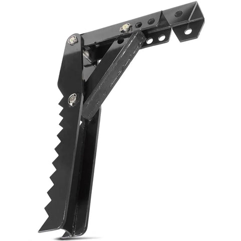 36 Inch Weld On Backhoe Thumb Clamp With Five Eighths Inch Steel Plate, Heavy Duty Adjustable Assembly, angled view